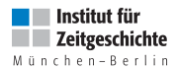 Institut für Zeitgeschichte München-Berlin Logo Institut für Zeitgeschichte München-Berlin